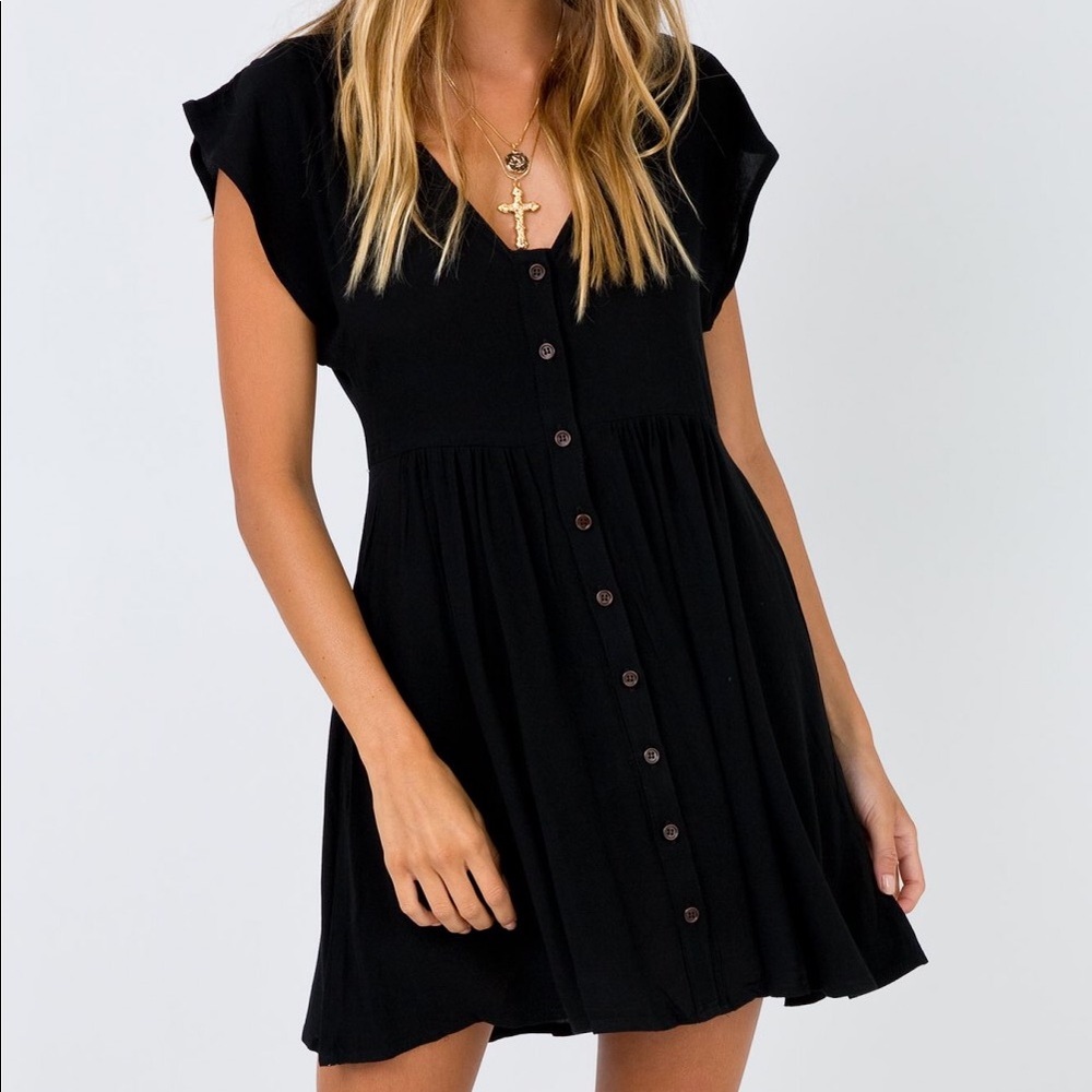 Princess Polly Victoria Taylor Mini Dress Black